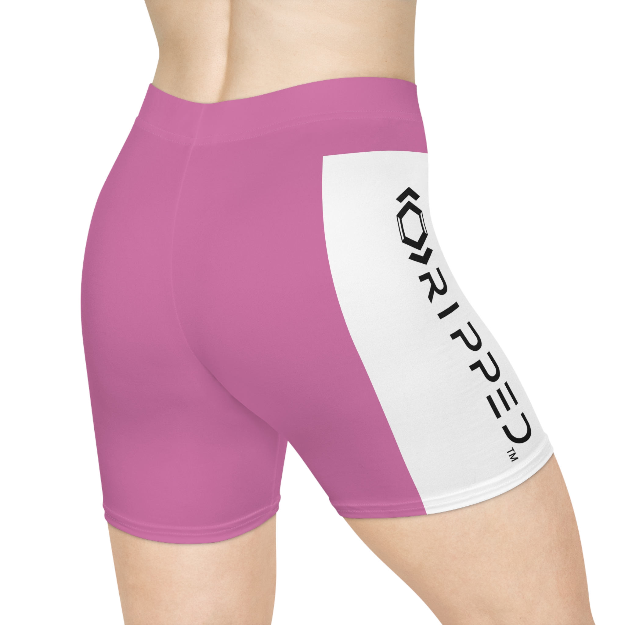 Ripped Women's Light Pink Vert Athletic Shorts - Image 4